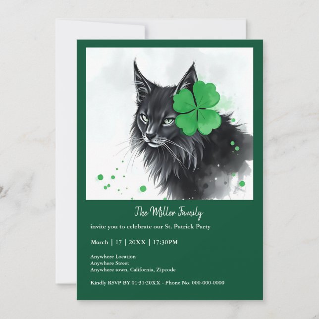Animaux chanceux déguisés - Saint Patrick’s Day Fu (Devant)