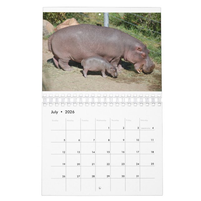 Animaux dans le monde Calendrier 2021 de 5,5 po x  (Jul 2026)