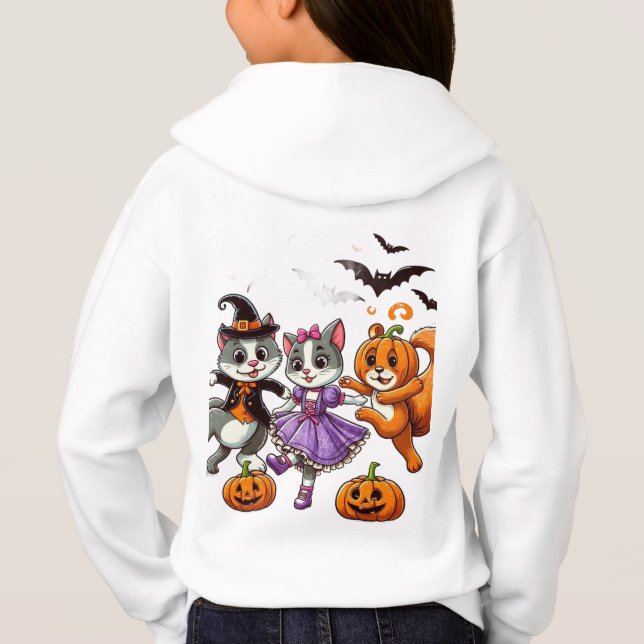 Animaux dansants en costumes d'Halloween (Dos)