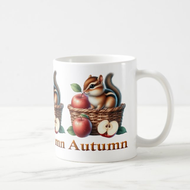 Animaux d'automne Café Mug (Droite)