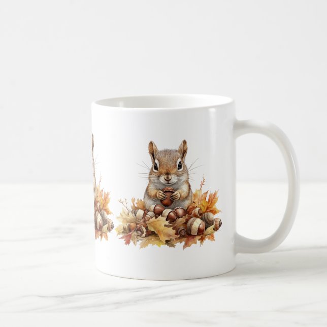 Animaux d'automne Café Mug (Droite)