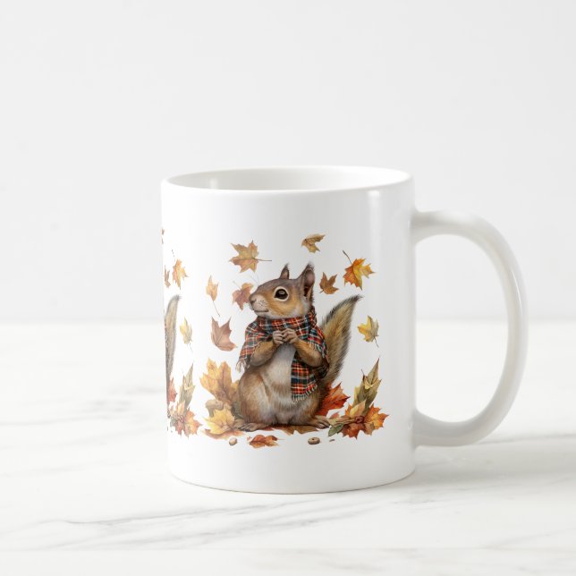 Animaux d'automne Café Mug (Droite)