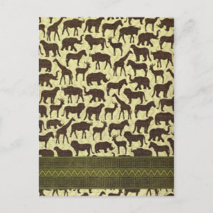 Animaux de cartes postales d'Afrique