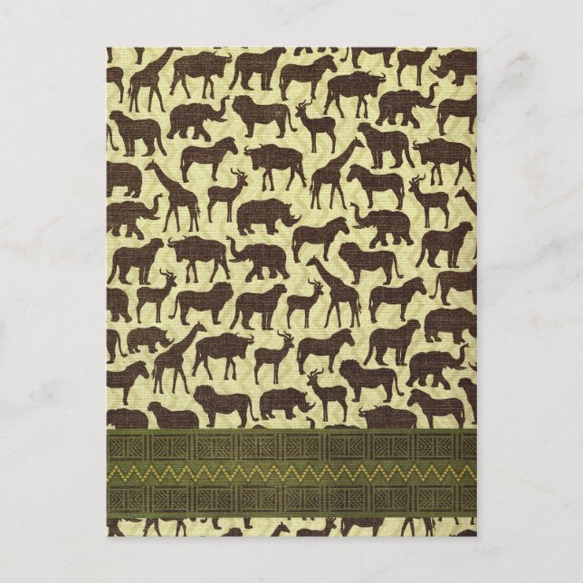 Animaux de cartes postales d'Afrique (Devant)