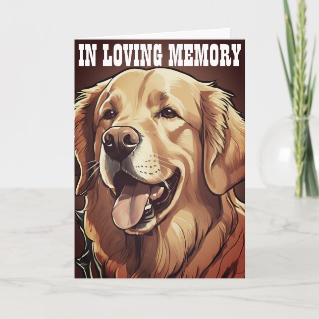 animaux de compagnie perte de cartes de sympathie  (Devant)