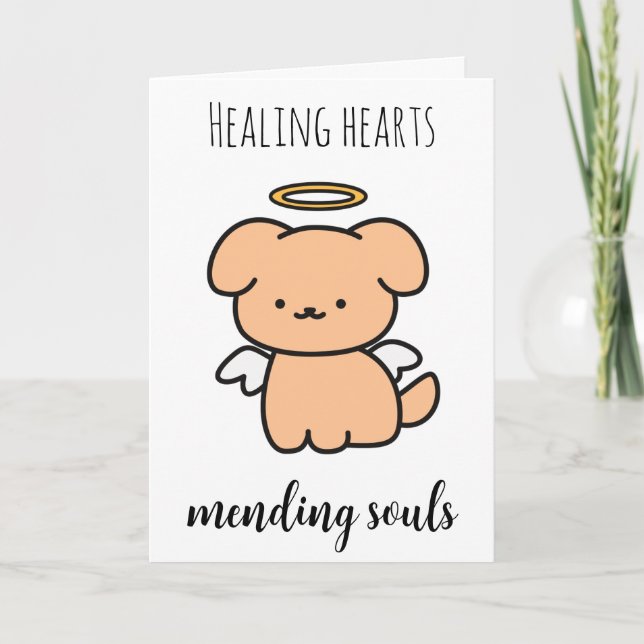 animaux de compagnie perte de cartes de sympathie  (Devant)