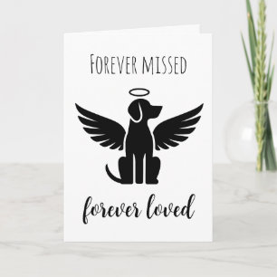 animaux de compagnie perte de cartes de sympathie