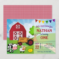 Tracteur Invitations Faire Part Zazzle