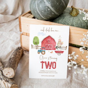 Animaux de ferme Invitation d'anniversaire