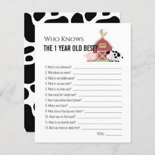 Animaux de ferme qui connaît 1yo meilleur 1st Anni