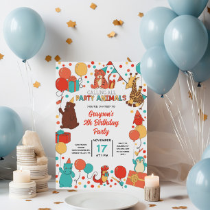 Animaux de fête Anniversaire personnalisé pour enf