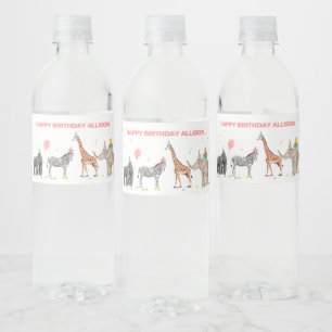 Animaux de fête Anniversaire Wild One Étiquette de