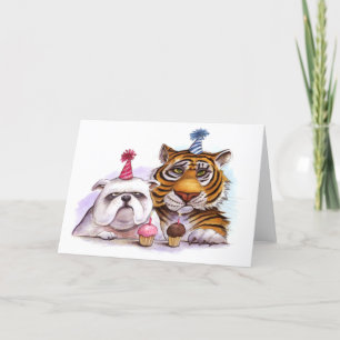 Animaux de fête Carte d'anniversaire