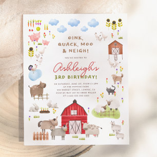 Animaux de la Ferme à Petit Prix Fête d'Anniversai
