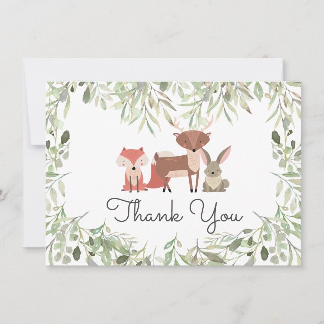 Animaux de la Forêt Bébé Merci (Devant)