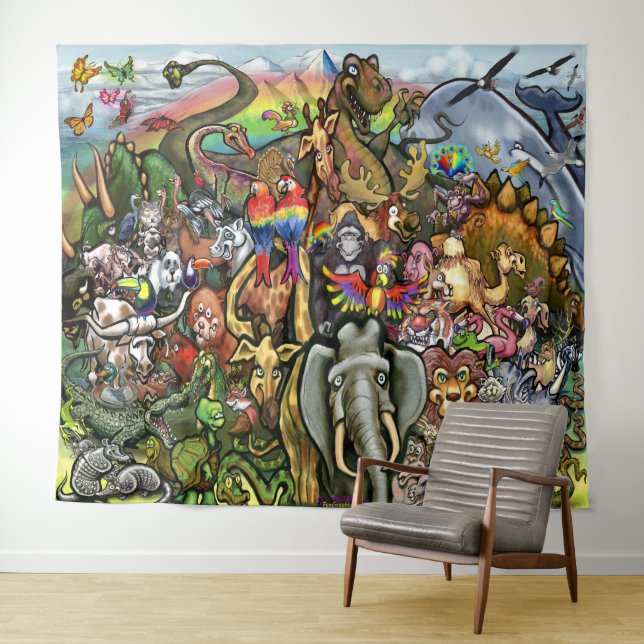 Animaux de la Tapisserie terrestre et Sky (En situation (horizontale))