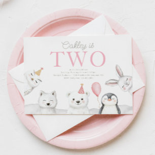 Animaux de l'Arctique Invitation d'anniversaire