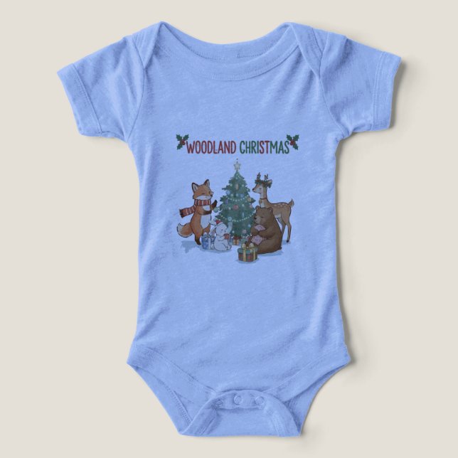 Animaux de Noël mignons de la forêt - Forêt de fêt (Design Recto)