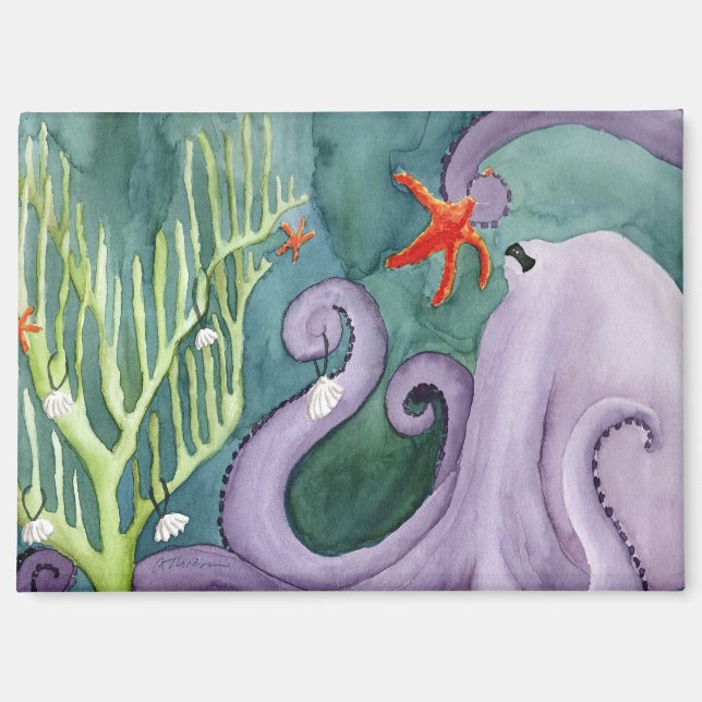 Animaux de vacances inhabituels : Octopus Magnet 3 (Recto)