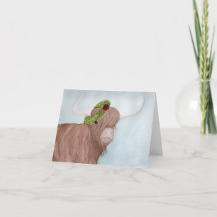 Animaux de vacances insolites : Vache Carte 4"x5.6