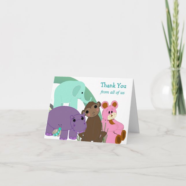 Animaux de zoo fantaisistes Merci (Devant)