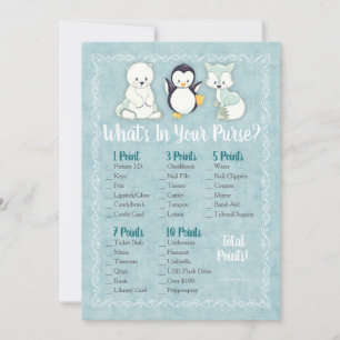 Animaux d'hiver Ce qu'il y a dans votre sac Jeu de