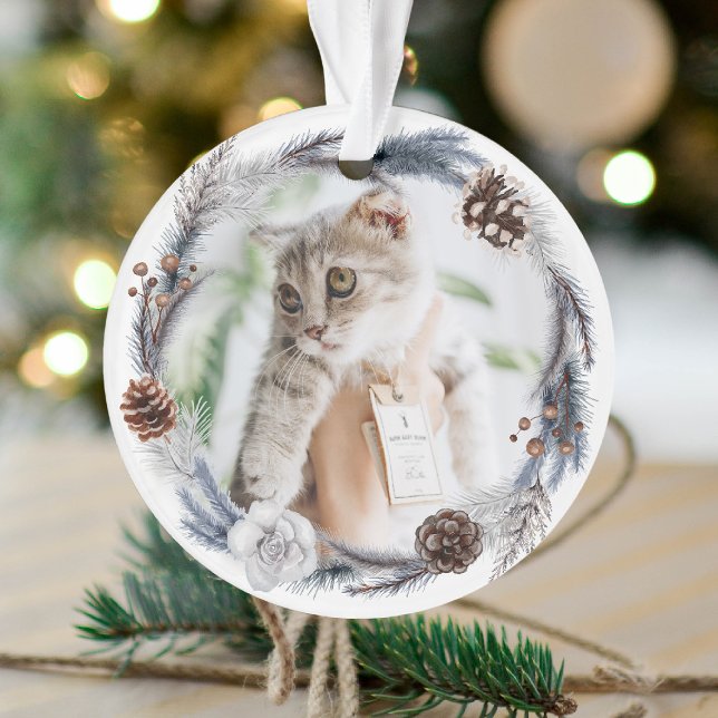 Animaux domestiques 1er Noël Wreath hiver Noël (Créateur téléchargé)