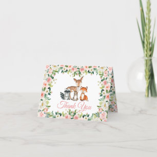 Animaux et Carte de remerciements de Baby shower r