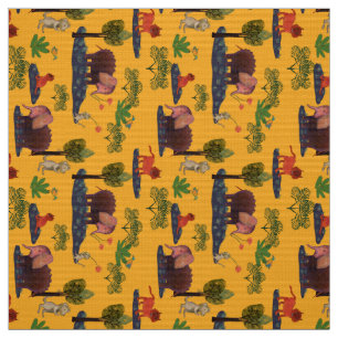 Animaux imaginaires : lions, souris, tissu