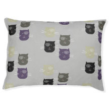 Lit pour animal de compagnie motif visage de chato