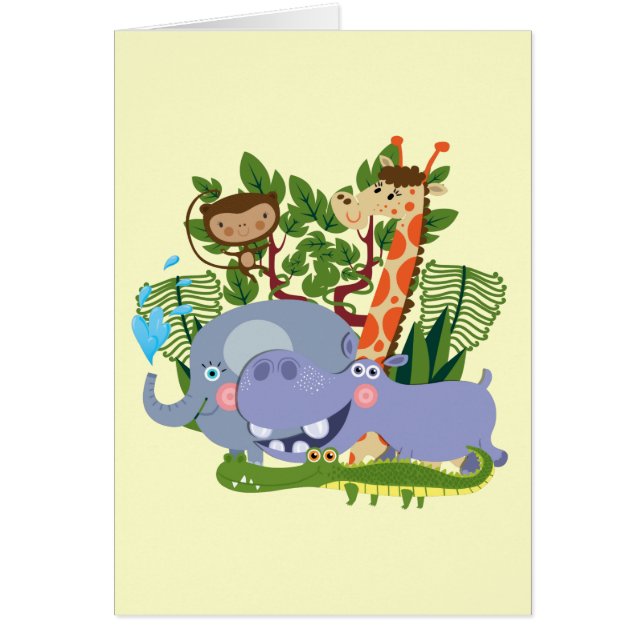 Animaux mignons de safari (Devant)