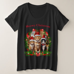 Animaux mignons T-shirts de Noël Chats