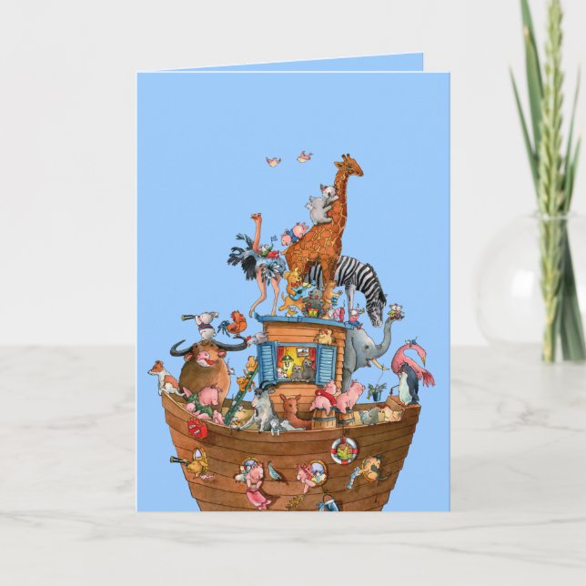 Animaux Noah's Ark - Carte de voeux (Devant)