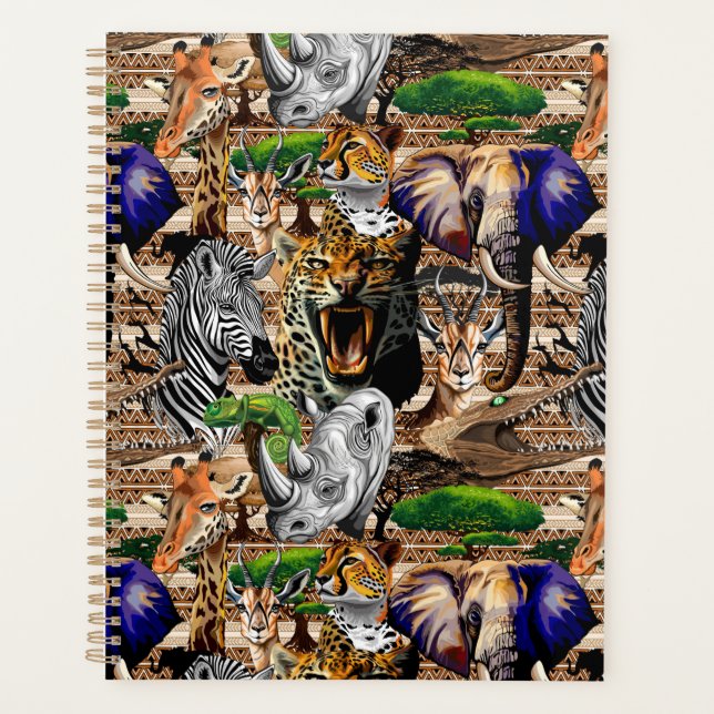 Animaux sauvages de la Savane africaine (Devant)