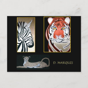"ANIMAUX SAUVAGES" Par D. CARTES POSTALES MARQUIS