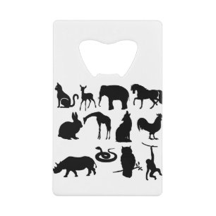 Animaux Silhouette Wolf Elephant Snake Rabbit Chat