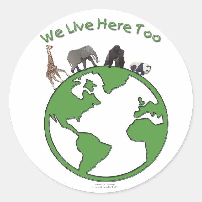 Animaux Stickers Terre (Devant)