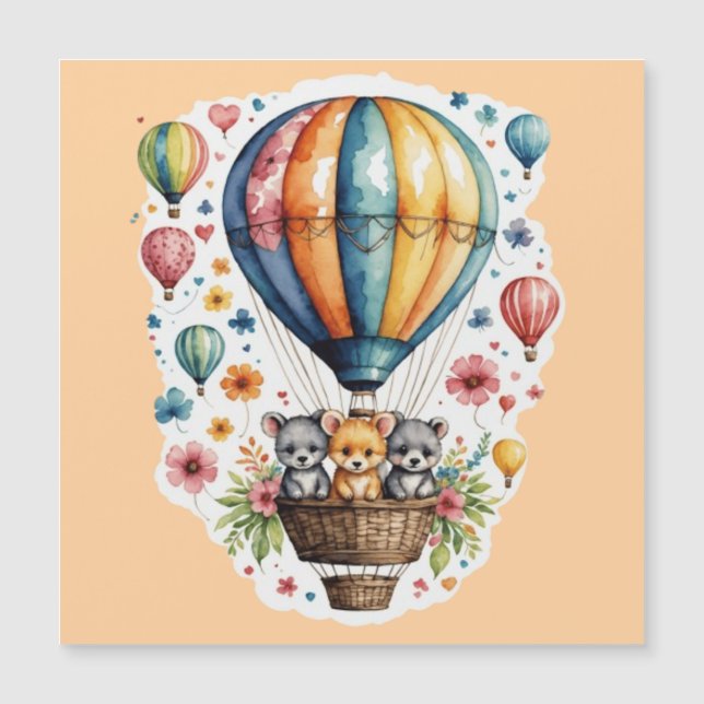 Animaux sur un ballon (Devant)