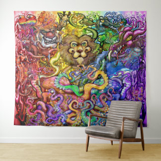 Animaux Tapisserie arc-en-ciel