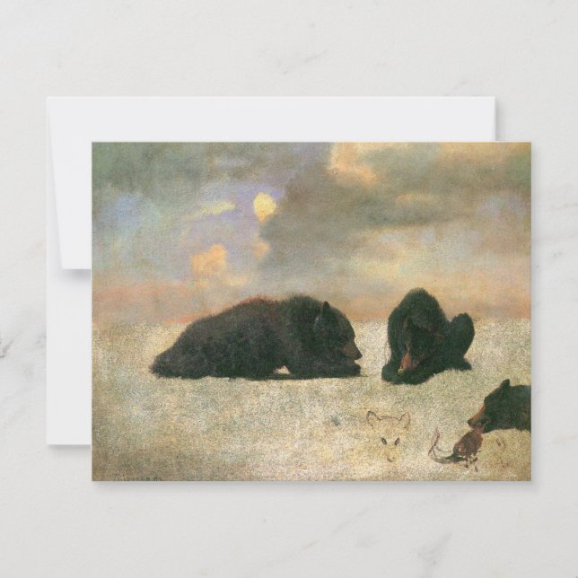 Animaux Vintage, Grizzlis par Albert Bierstadt (Devant)
