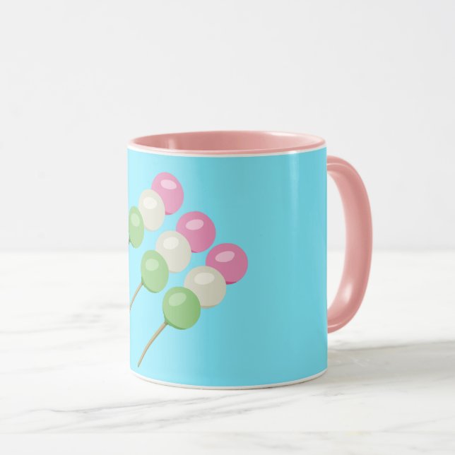 Anime Blue Pastel Dango Mug (Devant droit)