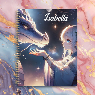 Anime Girl et son dragon Mystique Personnalisé