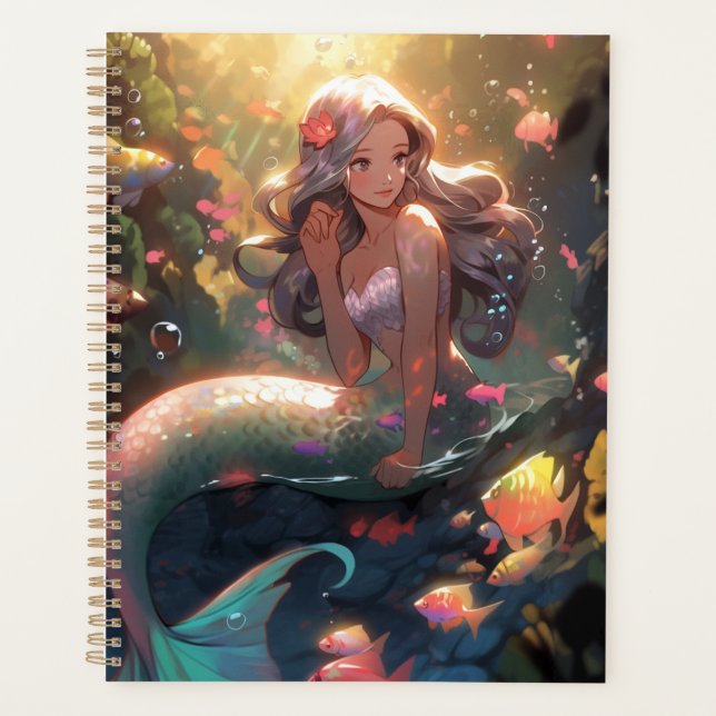 Anime Mermaid Girl Imaginaire Art (Devant)