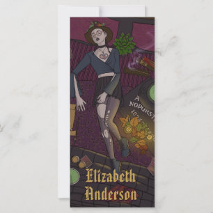 Anime Sorcière noire rose Ado Signet de dessin