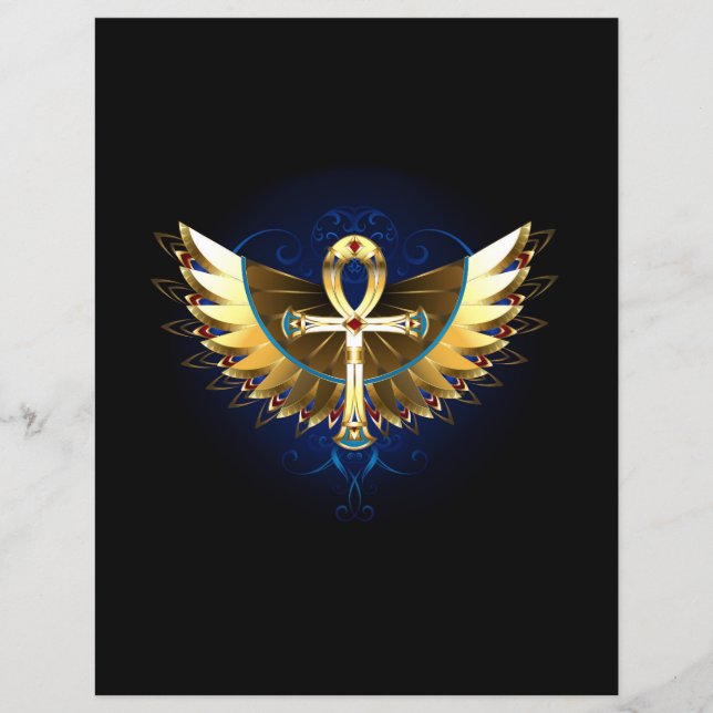 Ankh or avec ailes (Devant)