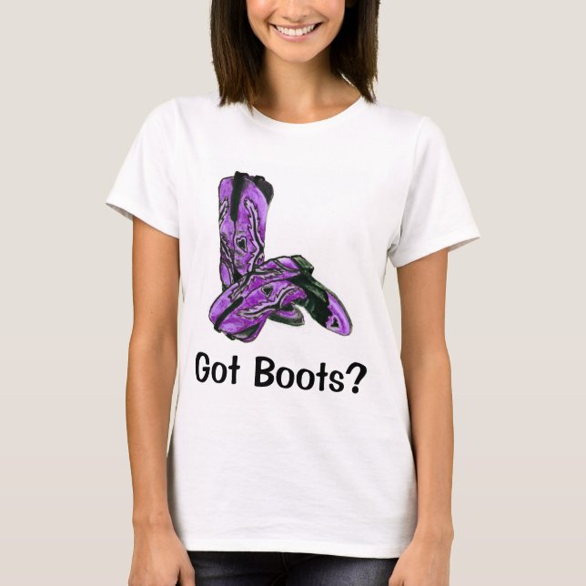Ann Charles, T-shirt GOT BOOTS (Devant)