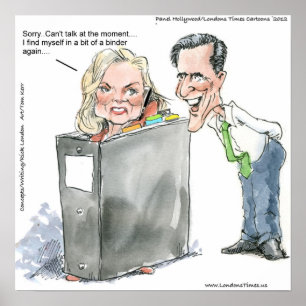 Ann Romney Sur Une Affiche Classeur