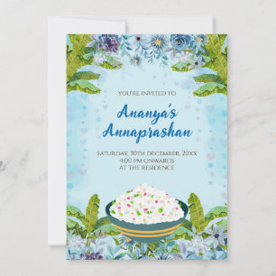 Annaprashan invitations et cérémonie de riz numéri