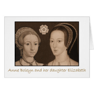 Anne Boleyn et sa fille Elizabeth