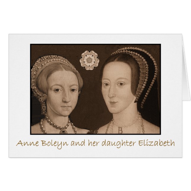 Anne Boleyn et sa fille Elizabeth (Devant horizontal)